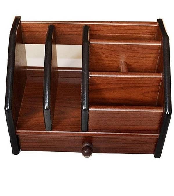 8003 - Wooden Pen Stand Holder Stationery Organizer