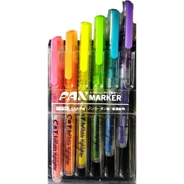 Pack of 6pcs Neon Highlighter Set