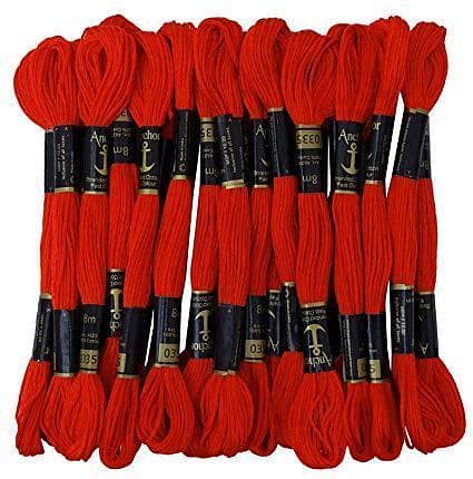 6 Anchor 8m Stranded Cotton Cross stitch skein embroidery thread 6pcs-KS