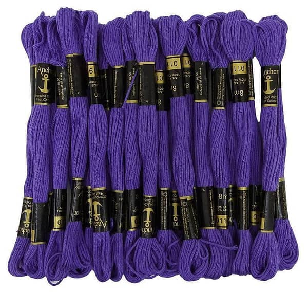 6 Anchor 8m Stranded Cotton Cross stitch skein embroidery thread 6pcs-KS