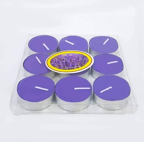 Pack Of 10 - Romantic Floating Tea Light Sweet Scented Wax Candles,-(K. S. )