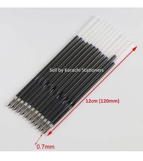50pcs 12cm Ballpoint pen refill 0.7mm blue ink size 12cm ball pen refills