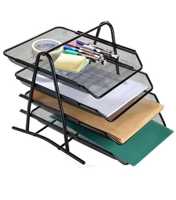 Heavy Duty Metal 4 Tier story Desktop Document Letter Tray