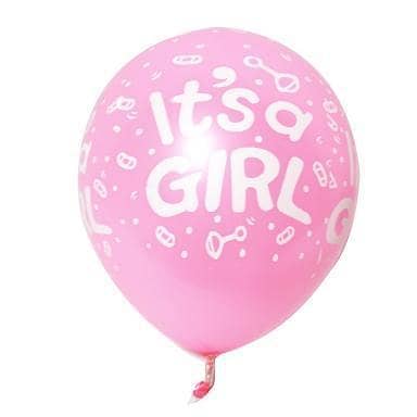 Pink / Blue / Transparent Latex Balloons (Its a Girl / Its a Boy) for Decoration and Baby Shower Celebration (10 pcs),-(K. S. )