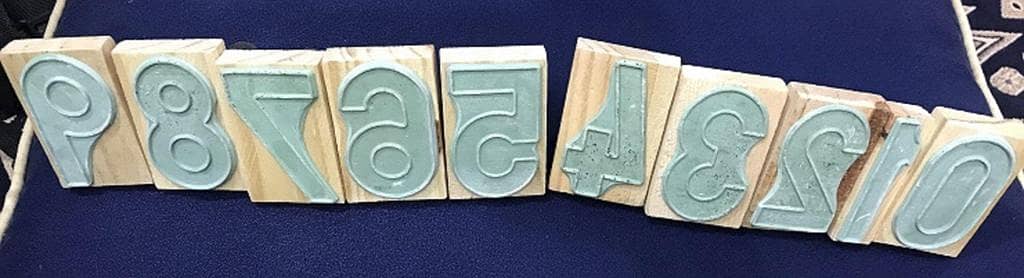 0 to 9 - Number Stamp for Kids to fill colour (10 Individual Numbers) - Flash Cards/Teachers use