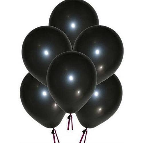 50 pc Black Balloons for Birthday decorations Happy Birthday decorations -party decorations Balloons party celebrations -red balloons -Birthday party items -party items- party balloons -couple Balloons - imported balloons- happy Birthday Balloons
