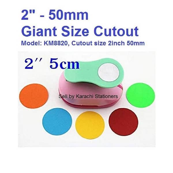 KM8820 2inch dia cut - Circle Design Punching Machine DIY Craft Punch Shape Cutter