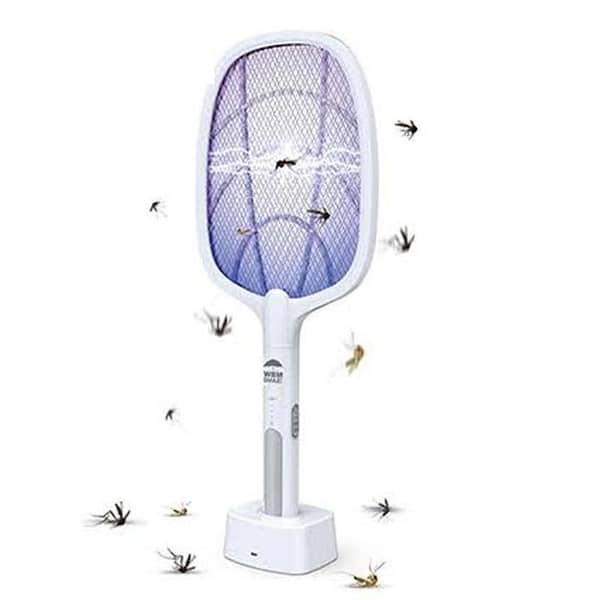 2 In 1 Electric Mosquito Killer With UV Light LED Lamp Summer Mosquito Trap Racket Anti Insect Bug Zapper USB Rechargeable KS