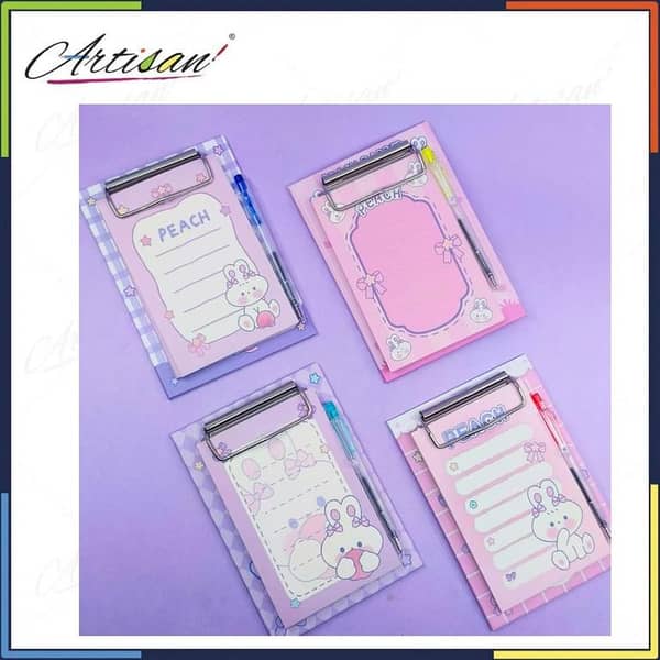 KS Mini Clipboard Set with 50 Sheets and Pen