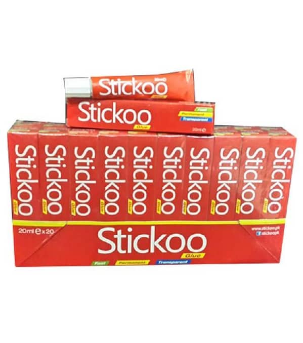 20ML x 4pcs Stickoo All Purpose Liquid Glue UHU Glue