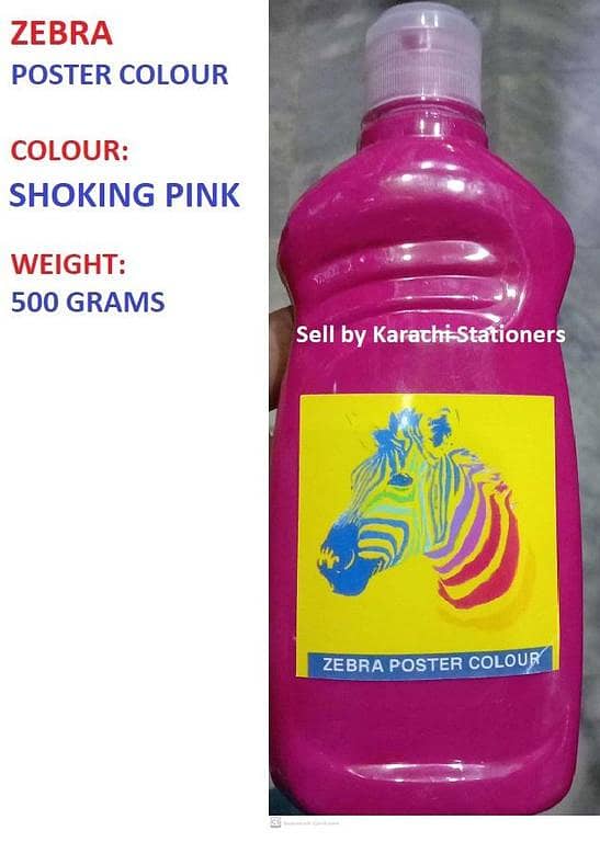 Zebra 500ML Poster Color Bottle Watercolor Colour