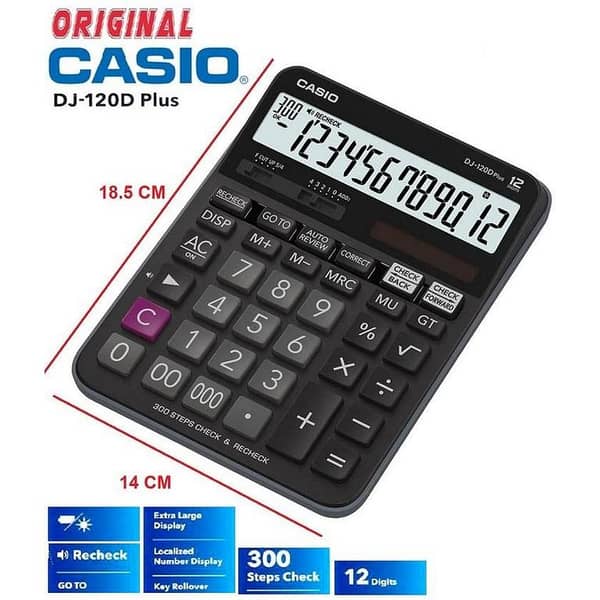 Casio DJ 120D Plus Desktop Calculator