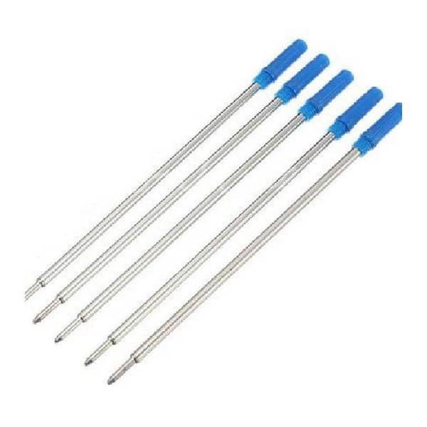 5 Pcs Ballpoint Pen Refills Ink Medium Blue/Black Ball Refill For Element Pen Stainless Steel Tip