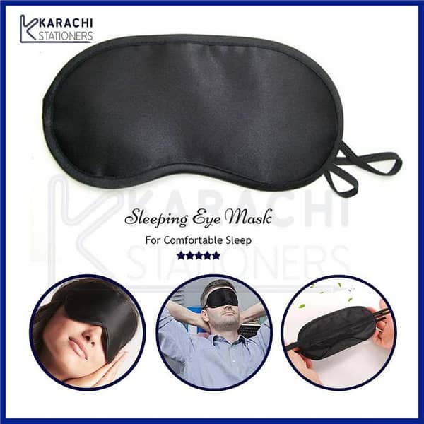Sleeping Eye Mask Travel Mask Black for Kids, Girls, Women, Men