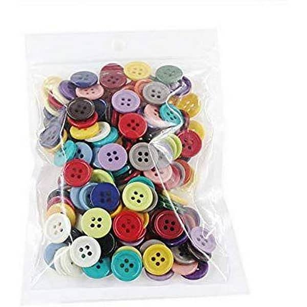 Multicolored Flat back shirt Buttons for Sewing Craft Pack of 40 Pieces KS