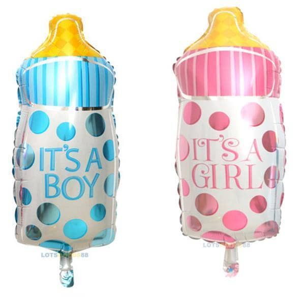 It's a Boy / It's a Girl Feeder Shaped Aluminum Foil Balloon For Baby Shower Decoration (44 x 20 CM),-(K. S. )