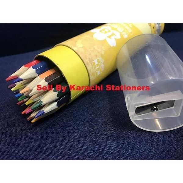 18 Color Multicolored Pencil Jar Non Toxic Large Color for Adult and School Students and Kids Full size