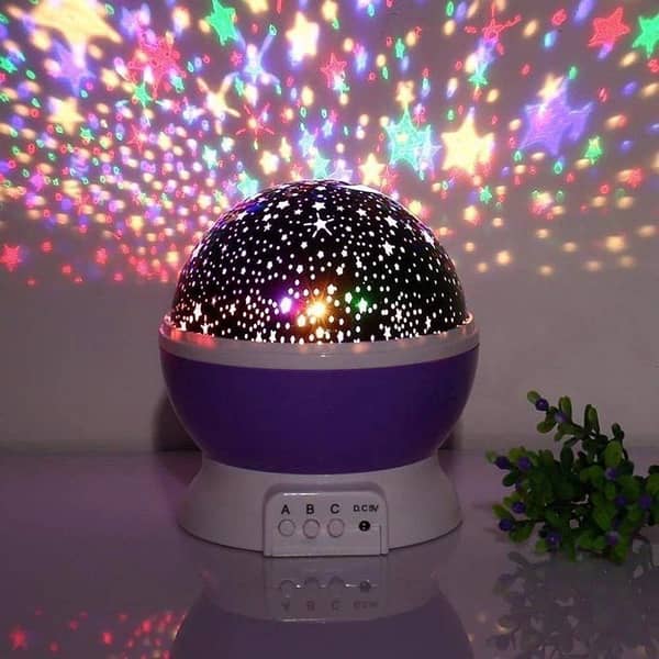 Dream Rotating Lamp Room Decor Lights Stars Sky LED Night Light Table Night Lamp Battery USB Night Light For Children-KS