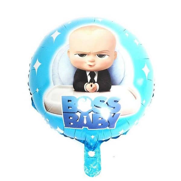 Boss Baby Round Foil Balloon for Birthday Celebration and Decoration,-(K. S. )