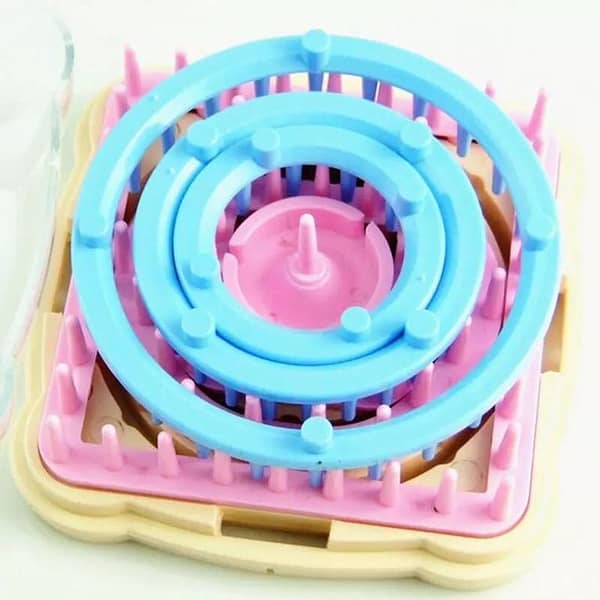 9pcs Weaving Loom Knitting Loom Flower Daisy Knit Pattern Maker Wool Yarn Needle Loom Knitting Tools-KS