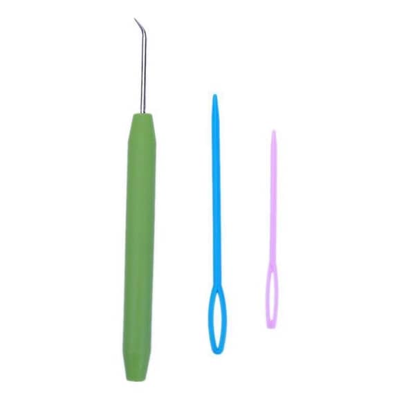 Plastic Bending Handle Weave Handcraft Crochet Hooks or Knifty Knitter & Knitting Loom Hook-KS