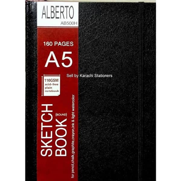 ALBERTO A5 Sketch Book Hard Bound