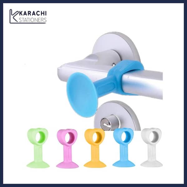 Door Stopper Door Handle Crash Pad Mute Silencer Door Knob Lock Bumper Guard Accident Shockproof Wall Protectors(MultiColor)KS