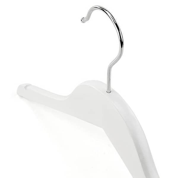 Wooden White Plastic hanger 3 pieces-KS