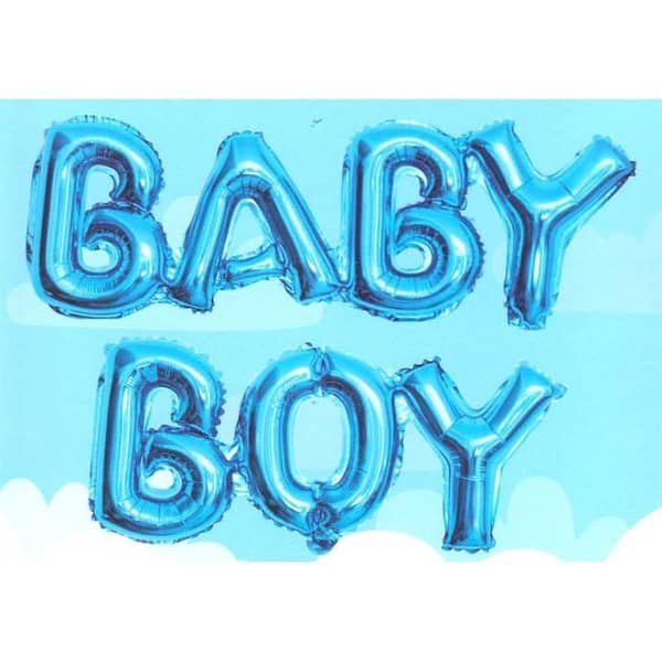 Pink / Blue BABY GIRL / BOY Letters Foil Balloons for Decoration and Baby Shower Celebration,-(K. S. )