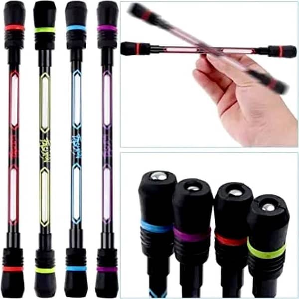 Pack of 1 to 5 pcs Spinning Writing Pen Student Relieve Stress Rotating Ballpoint Gel Pen Kids Gift Toy Stress