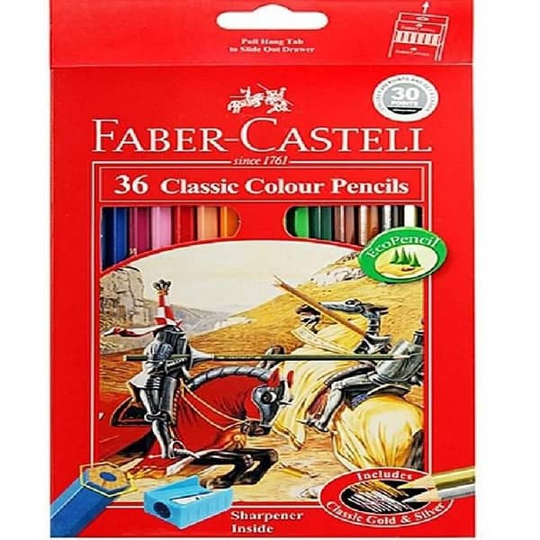 Faber-Castell Classic 36 Color Pencil Set in Full Size