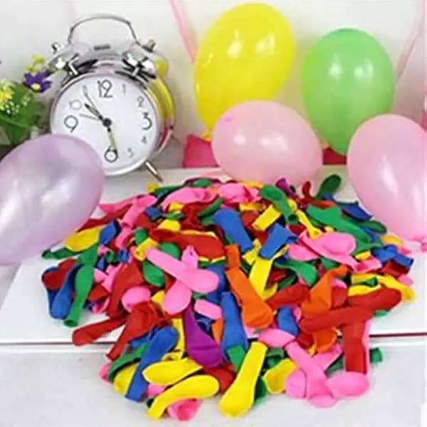 Small Water Balloons ( Pack of 500 ) / Colorful Water Fighting Party Balloons Bunch Summer Games Water Balloon For Kids