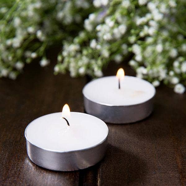 Pack Of 10 - Romantic Floating Tea Light Sweet Scented Wax Candles,-(K. S. )