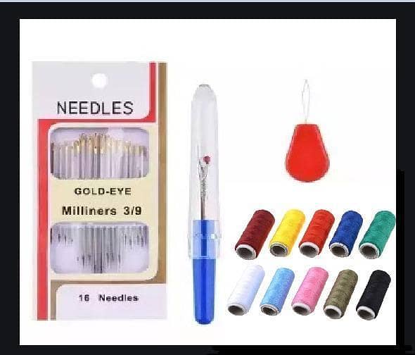 Magic Embroidery Pen Embroidery Needle Weaving Tool Pratical ABS Plastic DIY 16 Needles Seam Ripper Needle Threader Sewing Set-KS