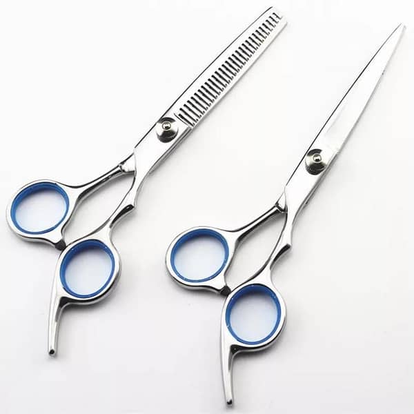 Set of 2pcs - Professional 6 Inch Hair Scissors Cut Hair Cutting Salon Scissor Makeup Makas Barber Thinning Shears Hairdressing Scissors-Ks