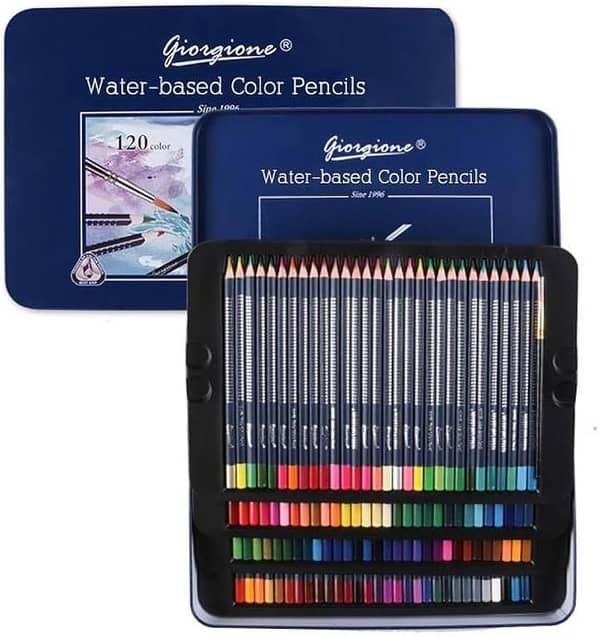 Giorgione  Colored Professional Water-soluble colored pencils,Multi Colored Art Drawing Pencils in Bright Assorted Shades, Art Supplies for Coloring, Blending and Layering, Watercolor Techniques KS