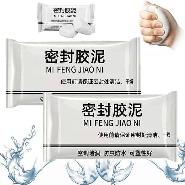 1PC Wall Hole Sealing Mud for Household Air Conditioning Sewer Kitchen Bathroom Pipe Waterproof Windproof Sealant Clay KS