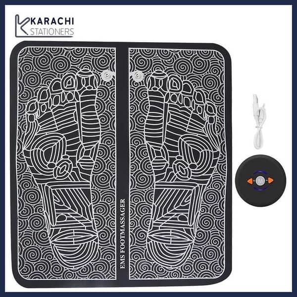 Electric EMS Foot Massager Mat/Pad  (Rechargeable) - Therapy/Reflexology Pain Foot Massager - Electric Muscle Stimulation Improve Blood Circulation Relieve Pain KS
