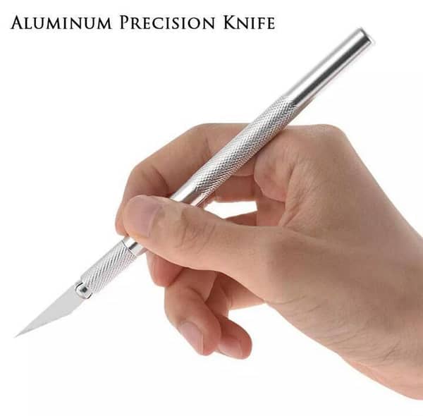 Metal Precision Paper Cutting Cutter Art Knife Tool For Craft Set Model Making Carving Scoring Pen Type Knife-Ks