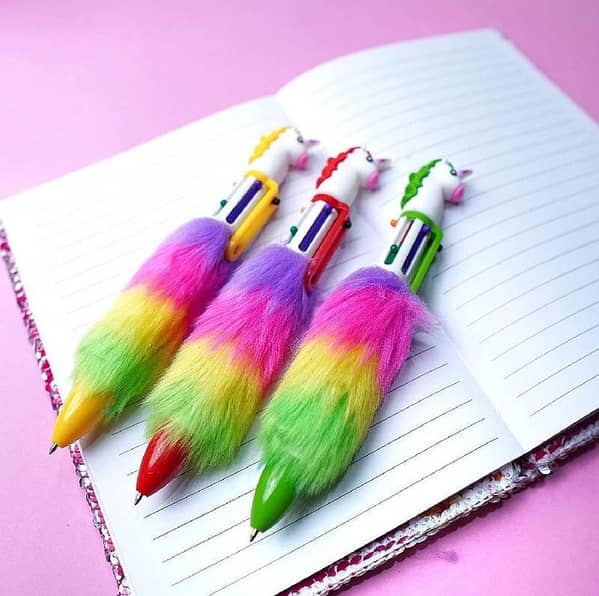 1pc Unicorn 6 In 1 Muiti-colored Ballpoint Pen KS