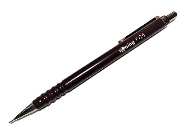 Rotring Tikky Clutch Pencil 0.5mm ( Bergundy ) Mechanical Pencil Ideal for sketching, writing, drawing KS
