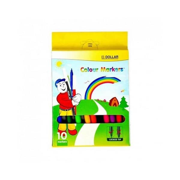 10-Pack Multicolor Color Markers