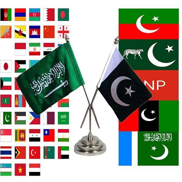Steel Base for Double Table Flags