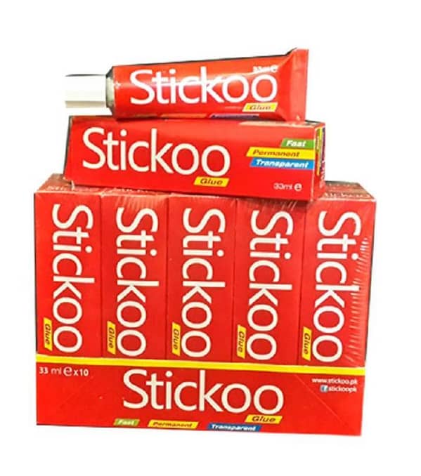 33Ml X 2Pcs Stickoo Tube All Purpose Liquid Glue Uhu