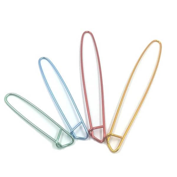 4 Multi-color Marker Stitch Holder Needle Clip Craft Knitting Crochet Locking Weaving Sewing Tools ENGLAND-KS