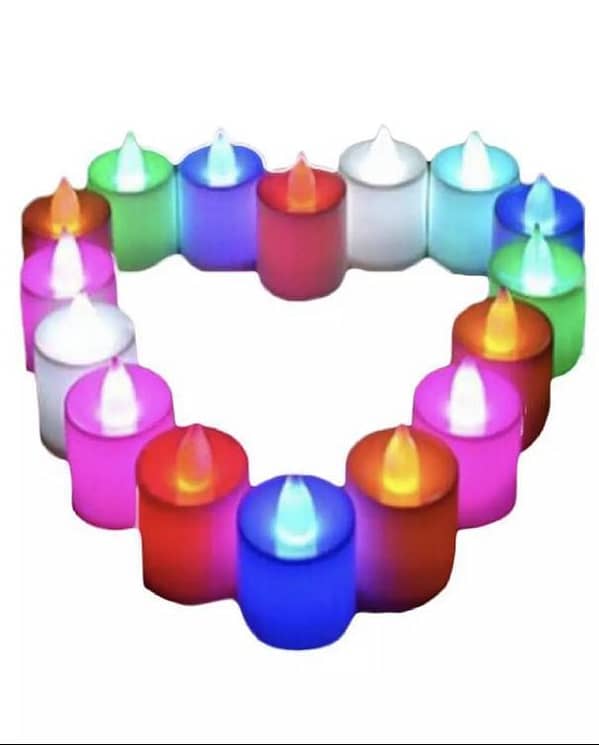 Pack Of 4 - Led Glowing Tea Light Candles