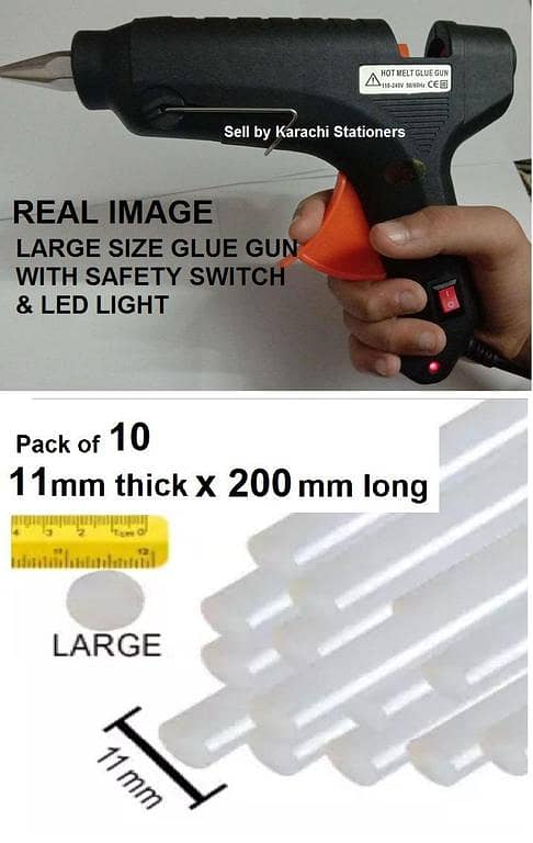 Large Size Hot Melt Glue Machine Large Glue Machine with 10 Glue Sticks