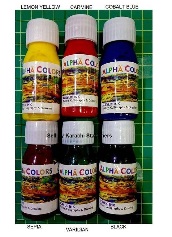 6pcs complete set of Professional Calligraphy ink for all kind of Urdu and Arabic Calligraphy