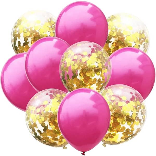 10pcs/Set Latex Balloons with Confetti Filled Balloons For Birthday and Event Decoration,-(K. S. )