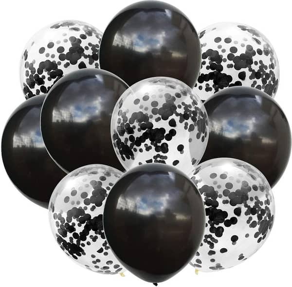 10pcs/Set Latex Balloons with Confetti Filled Balloons For Birthday and Event Decoration,-(K. S. )